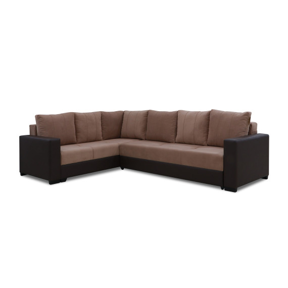 диван HOBEL CORNER ERICA COFFEE V460/ LIGHT BROWN VIVALDI 20 L(6)