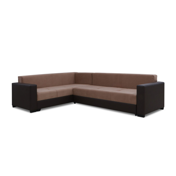 диван HOBEL CORNER ERICA COFFEE V460/ LIGHT BROWN VIVALDI 20 L(6)
