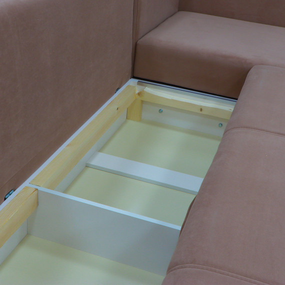 sofa HOBEL CORNER ERICA COFFEE V460/ LIGHT BROWN VIVALDI 20 R(6)