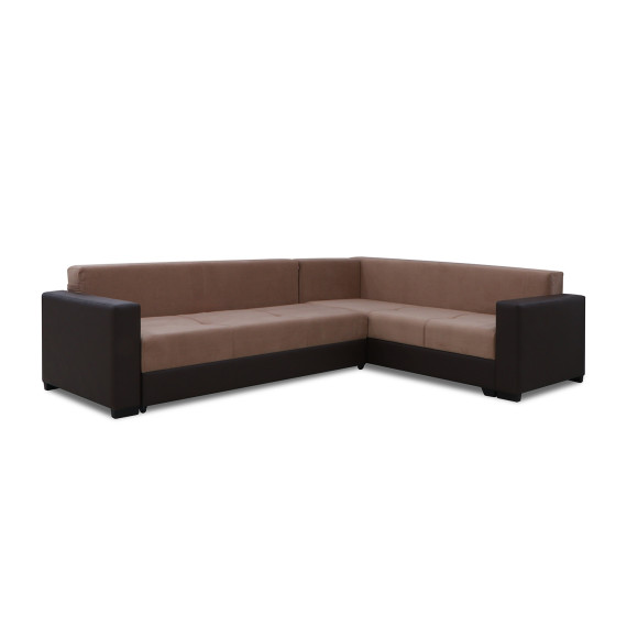 sofa HOBEL CORNER ERICA COFFEE V460/ LIGHT BROWN VIVALDI 20 R(6)