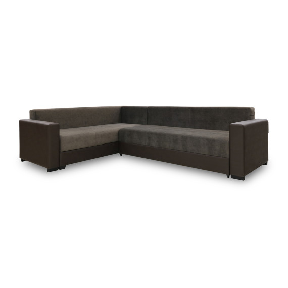 დივანი HOBEL CORNER ERICA F/P COFFEE V460/ DARK BROWN JAGUAR 18 L (6)