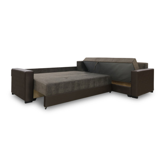 დივანი HOBEL CORNER ERICA F/P COFFEE V460/ DARK BROWN JAGUAR 18 R (6)