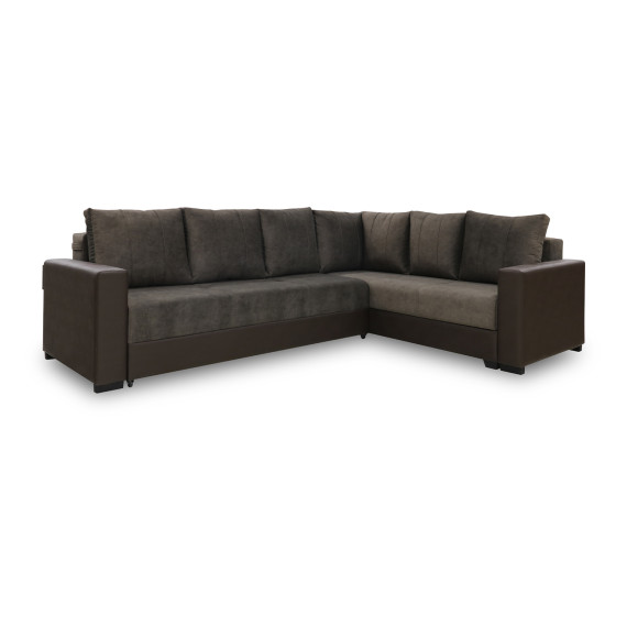 დივანი HOBEL CORNER ERICA F/P COFFEE V460/ DARK BROWN JAGUAR 18 R (6)