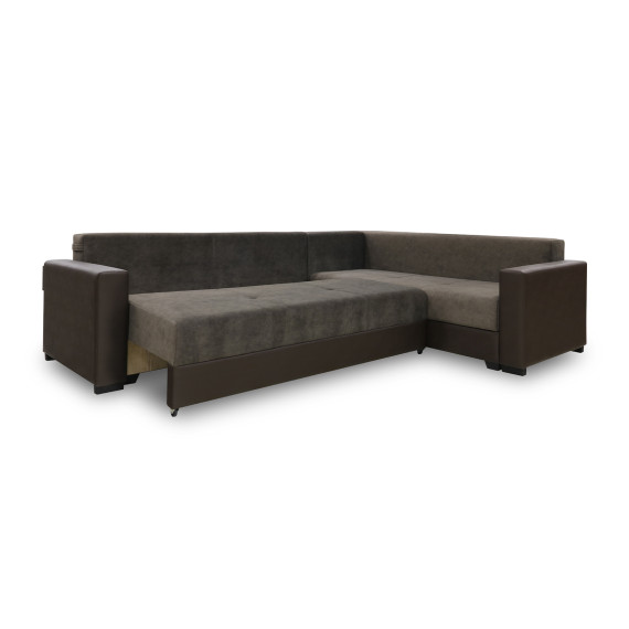 დივანი HOBEL CORNER ERICA F/P COFFEE V460/ DARK BROWN JAGUAR 18 R (6)