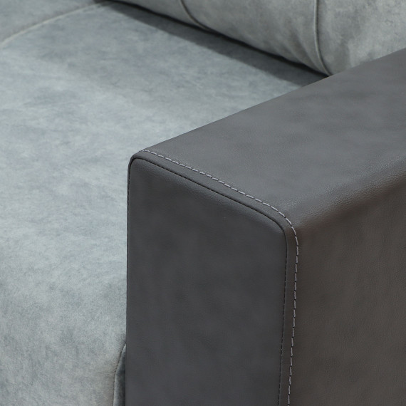 დივანი HOBEL CORNER ERICA F/P DARK GREY 8410/ LIGHT GREY JAGUAR 4 R (6)