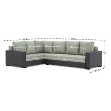 диван HOBEL CORNER ERICA GREY 8410/ LIGHT GREY MOCASSI 2141 L (6)