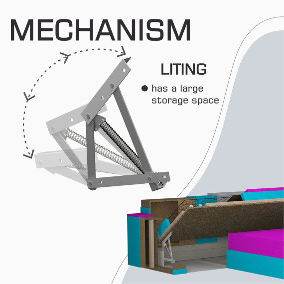 დივანი HOBEL CORNER ERICA LIGHT GREY 8409/BLUE GRAY VIVALDI 12 R(6)