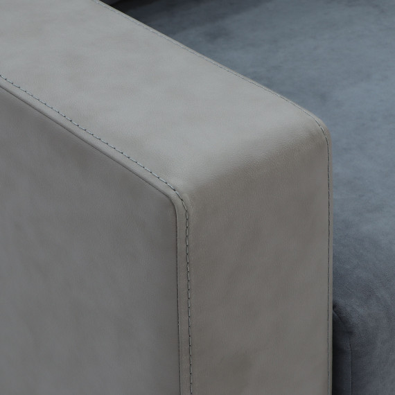 დივანი HOBEL CORNER ERICA LIGHT GREY 8409/BLUE GRAY VIVALDI 12 R(6)