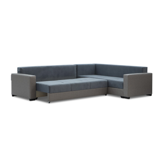 დივანი HOBEL CORNER ERICA LIGHT GREY 8409/BLUE GRAY VIVALDI 12 R(6)