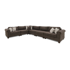 диван HOBEL CORNER EVA BROWN BEATTO 1005/ CREAM INFINITY 103 (6)