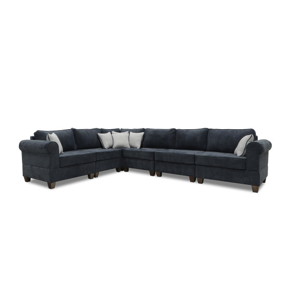 დივანი HOBEL CORNER EVA DARK BLUE BEATTO 1053/ GREY INFINITY 991 (6)