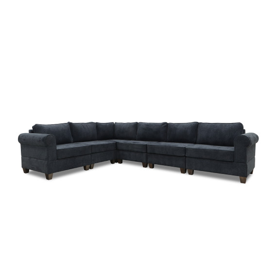 დივანი HOBEL CORNER EVA DARK BLUE BEATTO 1053/ GREY INFINITY 991 (6)