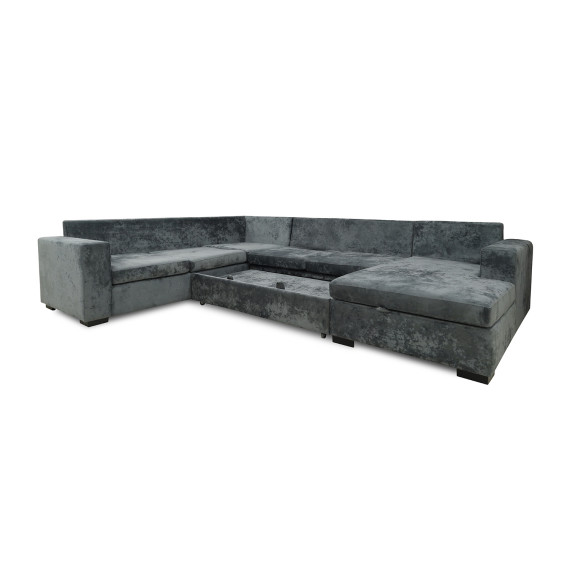 დივანი HOBEL CORNER JASMIN DARK GREY MONACO 15/ BENORRY 1005/ GONZA 1015 L (6)