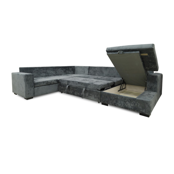 დივანი HOBEL CORNER JASMIN DARK GREY MONACO 15/ BENORRY 1005/ GONZA 1015 L (6)