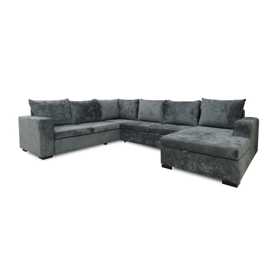 დივანი HOBEL CORNER JASMIN DARK GREY MONACO 15/ BENORRY 1005/ GONZA 1015 L (6)