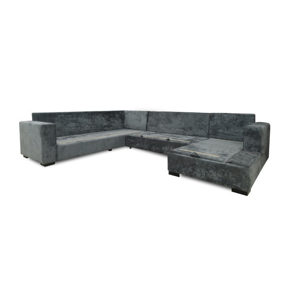 დივანი HOBEL CORNER JASMIN DARK GREY MONACO 15/ BENORRY 1005/ GONZA 1015 L (6)
