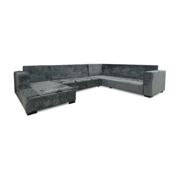 დივანი HOBEL CORNER JASMIN DARK GREY MONACO 15/ BENORRY 1005/ GONZA 1015 R (6)