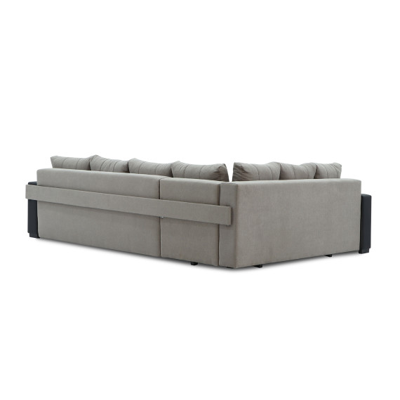 დივანი HOBEL CORNER KATRIN BLACK 4503/CAPPUCCINO SCANDI 19 L (6)
