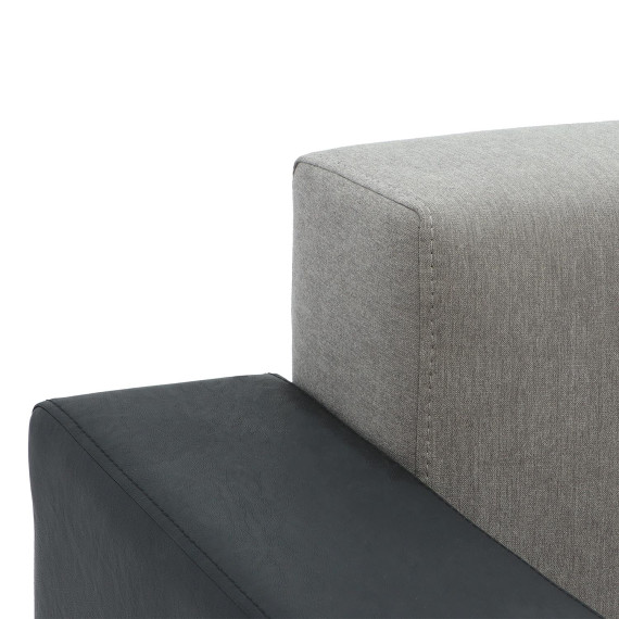 დივანი HOBEL CORNER KATRIN BLACK 4503/CAPPUCCINO SCANDI 19 L (6)