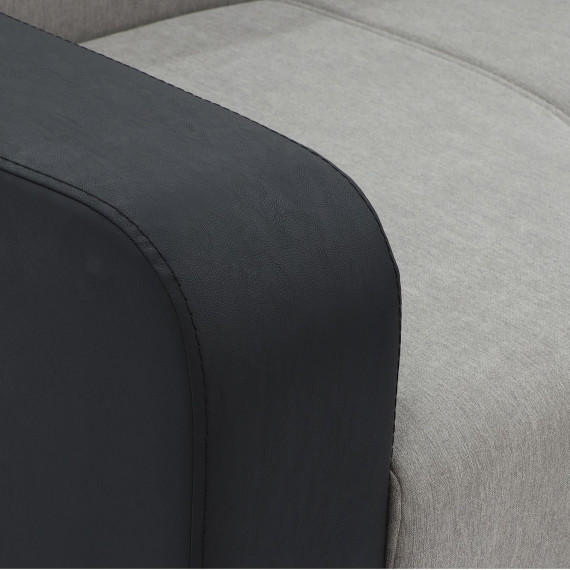 დივანი HOBEL CORNER KATRIN BLACK 4503/CAPPUCCINO SCANDI 19 L (6)