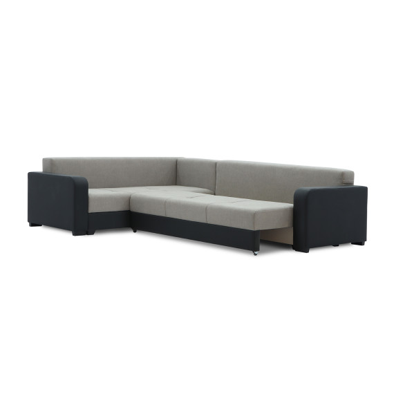 დივანი HOBEL CORNER KATRIN BLACK 4503/CAPPUCCINO SCANDI 19 L (6)