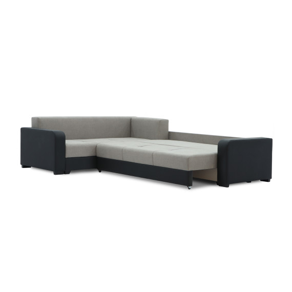 დივანი HOBEL CORNER KATRIN BLACK 4503/CAPPUCCINO SCANDI 19 L (6)
