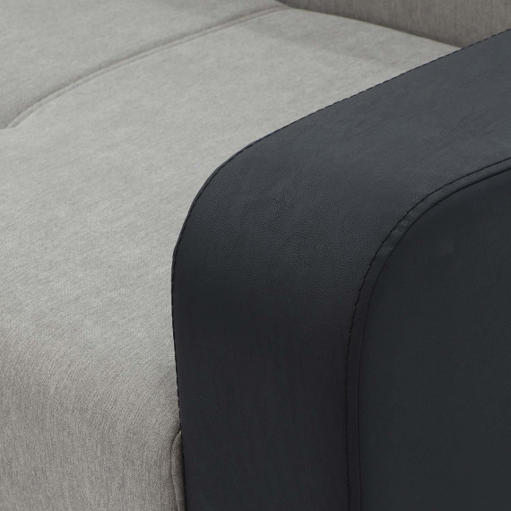 დივანი HOBEL CORNER KATRIN BLACK 4503/CAPPUCCINO SCANDI 19 R (6)