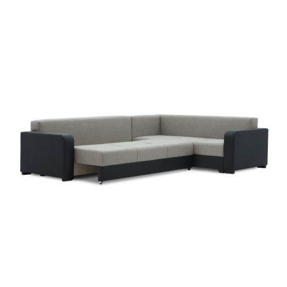 დივანი HOBEL CORNER KATRIN BLACK 4503/CAPPUCCINO SCANDI 19 R (6)