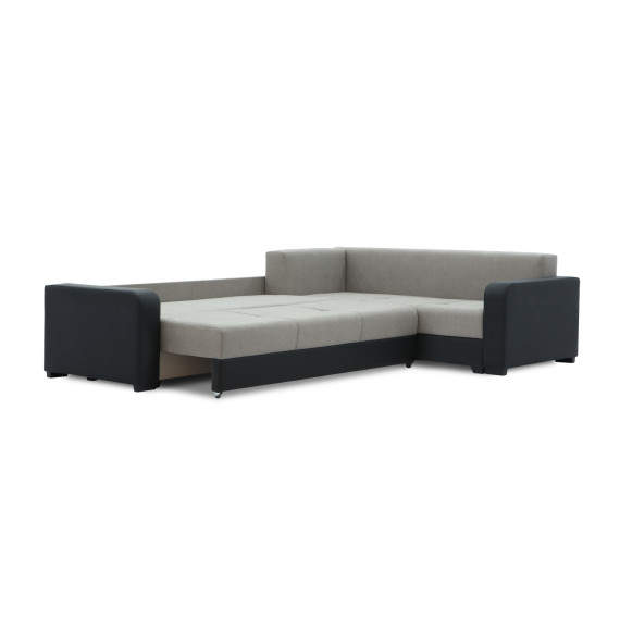 დივანი HOBEL CORNER KATRIN BLACK 4503/CAPPUCCINO SCANDI 19 R (6)