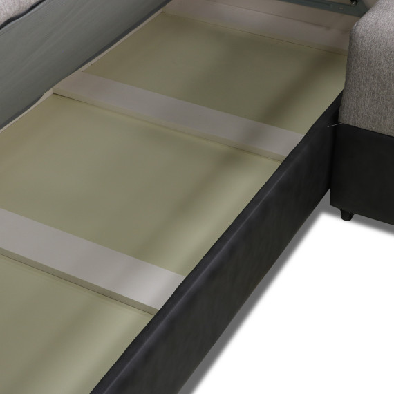 დივანი HOBEL CORNER KATRIN DARK GREY 8410/ GREY SCANDI 18 L (6)