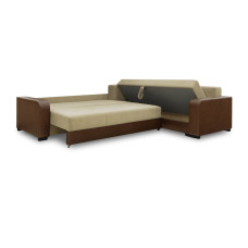 sofa HOBEL CORNER KATRIN F/P LEATHER CHOCOLATE/BEIGE LEONARDO 3 R (6)