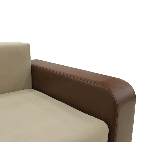 დივანი HOBEL CORNER KATRIN F/P LEATHER CHOCOLATE/BEIGE LEONARDO 3 R (6)