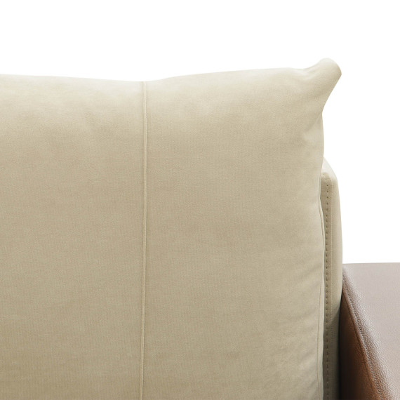 დივანი HOBEL CORNER KATRIN F/P LEATHER CHOCOLATE/BEIGE LEONARDO 3 R (6)