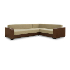 sofa HOBEL CORNER KATRIN F/P LEATHER CHOCOLATE/BEIGE LEONARDO 3 R (6)