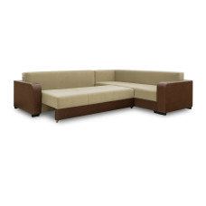 sofa HOBEL CORNER KATRIN F/P LEATHER CHOCOLATE/BEIGE LEONARDO 3 R (6)