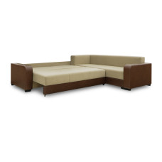 sofa HOBEL CORNER KATRIN F/P LEATHER CHOCOLATE/BEIGE LEONARDO 3 R (6)