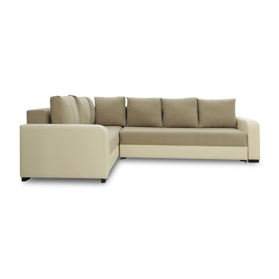 დივანი HOBEL CORNER KATRIN F/P LEATHER VANILLA/BEIGE LEONARDO 3 L (6)