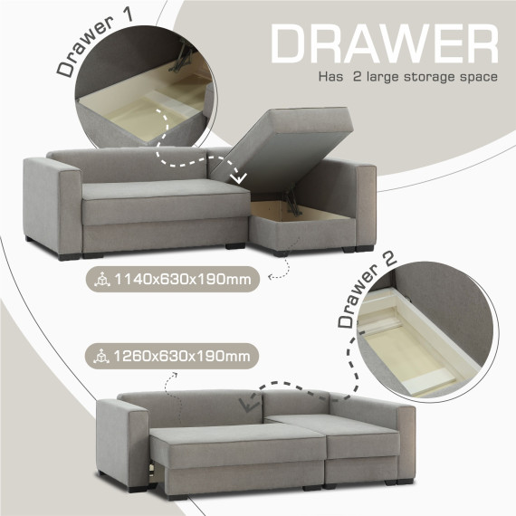 დივანი HOBEL CORNER LIZA PLUS D/P CAPPUCCINO SCANDI 19 R (5)