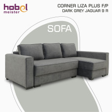დივანი HOBEL CORNER LIZA PLUS F/P DARK GREY JAGUAR 9 R (5)