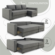 დივანი HOBEL CORNER LIZA PLUS F/P DARK GREY JAGUAR 9 R (5)