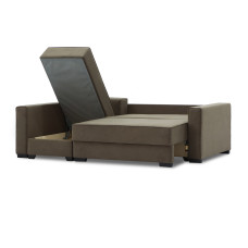 დივანი HOBEL CORNER LIZA PLUS F/P BROWN LEONARDO 6 L (5)