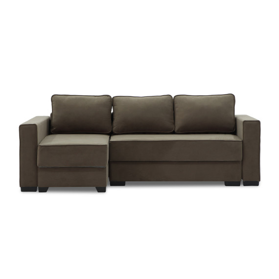 დივანი HOBEL CORNER LIZA PLUS F/P BROWN LEONARDO 6 L (5)