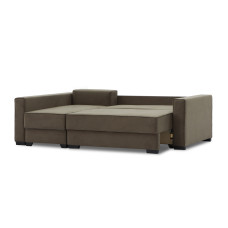 დივანი HOBEL CORNER LIZA PLUS F/P BROWN LEONARDO 6 L (5)