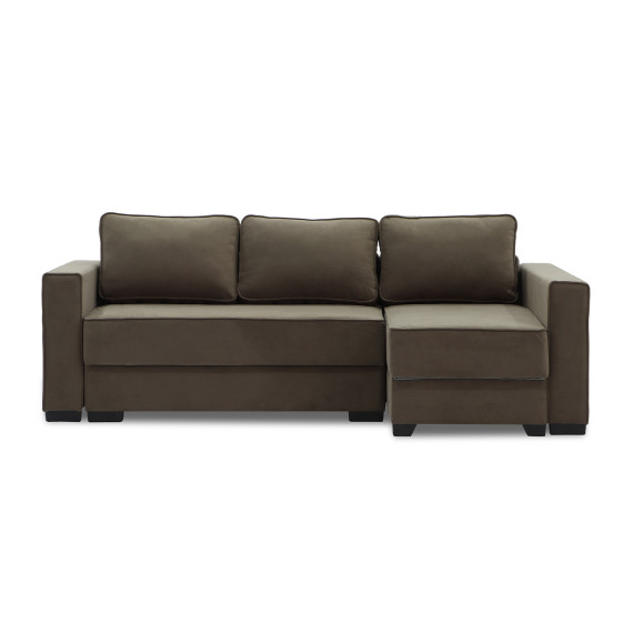 დივანი HOBEL CORNER LIZA PLUS F/P BROWN LEONARDO 6 R (5)