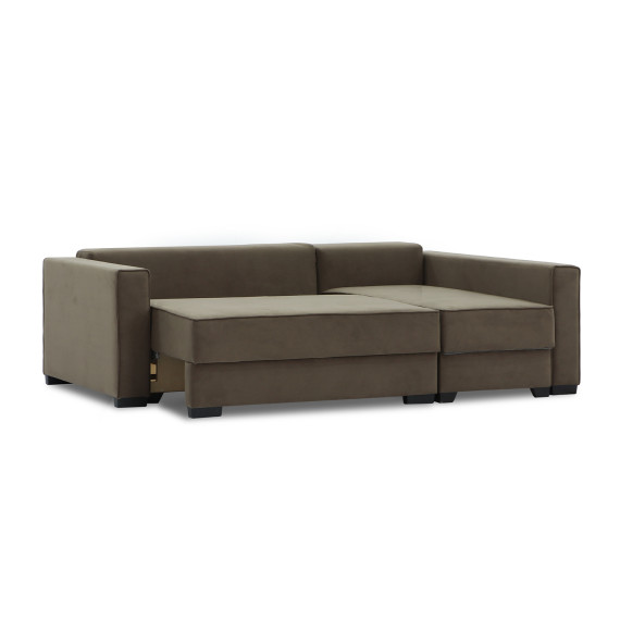 დივანი HOBEL CORNER LIZA PLUS F/P BROWN LEONARDO 6 R (5)