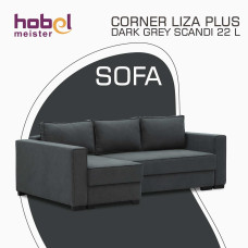დივანი HOBEL CORNER LIZA PLUS D/P DARK GREY SCANDI 23 L (5)