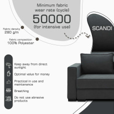 დივანი HOBEL CORNER LIZA PLUS D/P DARK GREY SCANDI 23 L (5)