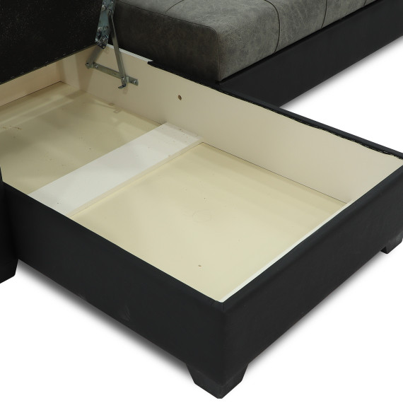 диван HOBEL CORNER MODERN BLACK 4503/ GREY RONALDO 1808 (4)