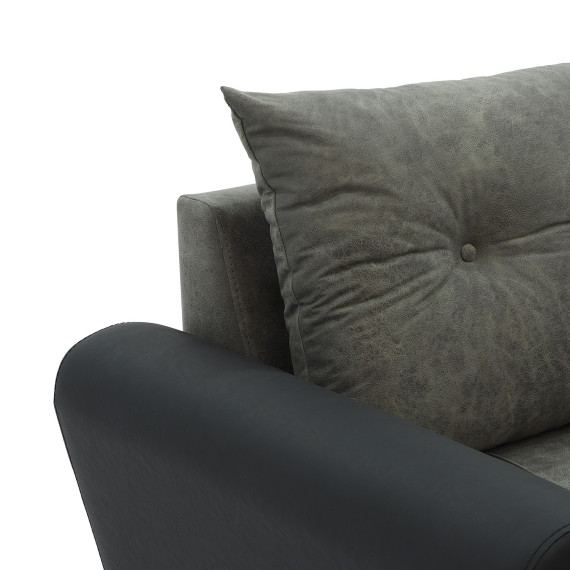 диван HOBEL CORNER MODERN BLACK 4503/ GREY RONALDO 1808 (4)