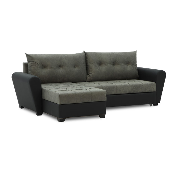 диван HOBEL CORNER MODERN BLACK 4503/ GREY RONALDO 1808 (4)